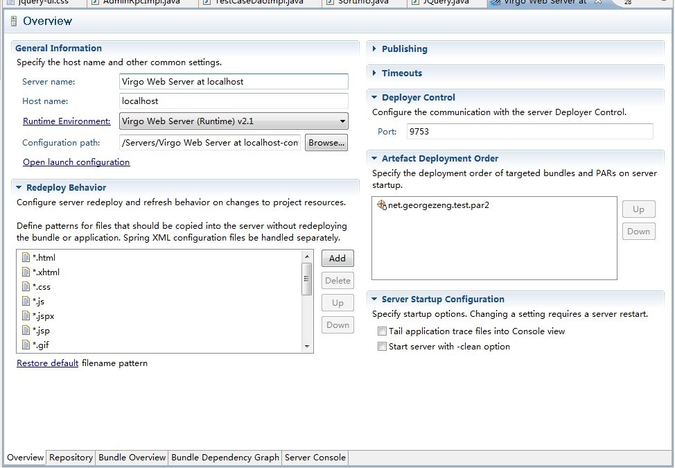 virgo serverʹ��ָ�ϣ�һ��