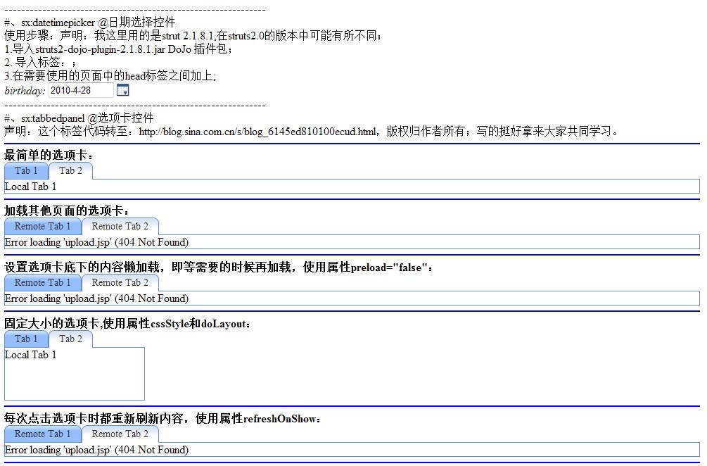 Struts 2.1 Tags ��