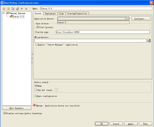 IntelliJ IDEA 7.0����Tomcat����
