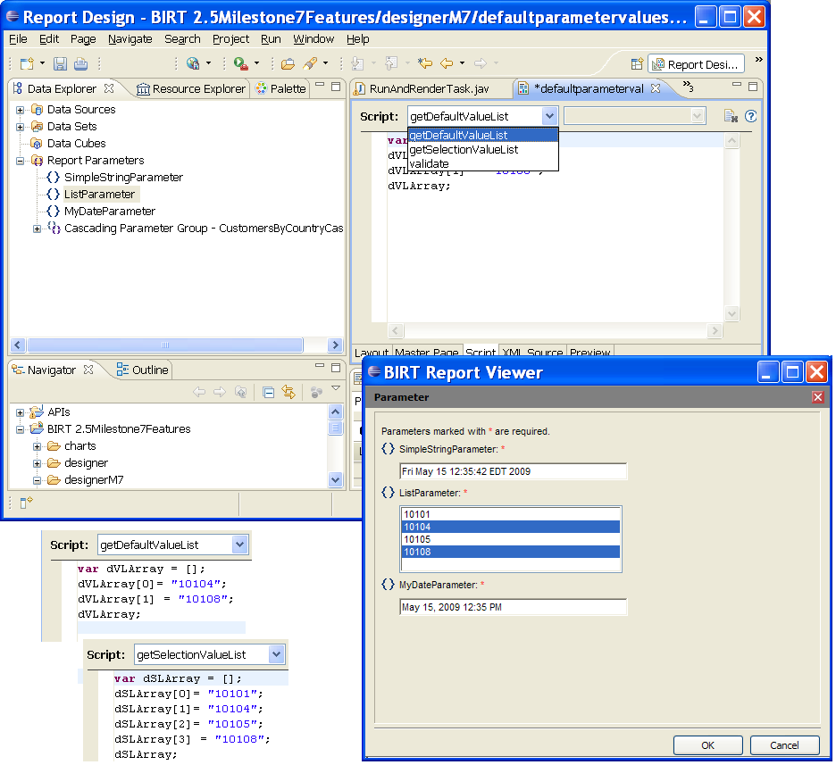 BIRT 2.5 Milestone �� ���¹��ܽ���