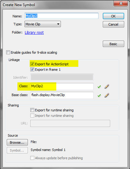 Flash/Flexѧϰ�ʼ�(29)����ô��As3ЭͬFlash CS IDE����MovieClipʵ��