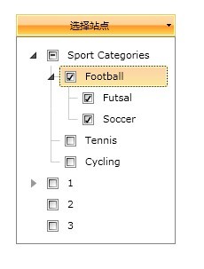 ����ͼ����dropdownlistͣ��ʾһ��treeview,����Ѿ��������ˣ��������û�ѡ�������������û���ÿ��ѡ��