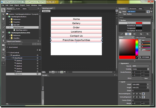 silverlight ������ť��ʽ