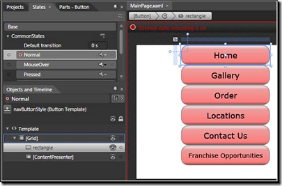 silverlight ������ť��ʽ