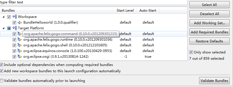 �������˽�OSGi��Equinoxԭ����Ӧ�������ʵ�����ʼ�_1_������򵥵�bundlehelloworld